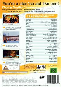 SingStar - Box - Back Image