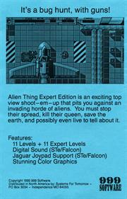 Alien Thing - Box - Back Image
