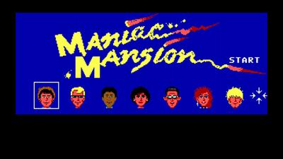 Maniac Mansion Deluxe - Screenshot - Game Title Image