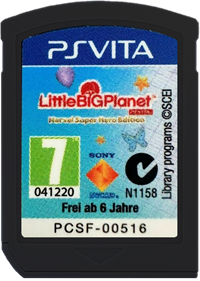 LittleBigPlanet PS Vita: Marvel Super Hero Edition - Fanart - Cart - Front Image