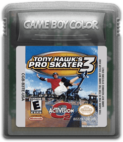 Tony Hawk's Pro Skater 3 - Fanart - Cart - Front Image