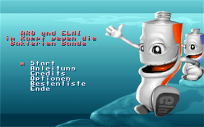 ARO und ELMI im Kampf gegen die Bakterien Bande - Screenshot - Game Title Image