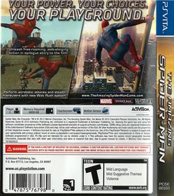 The Amazing Spider-Man - Box - Back Image