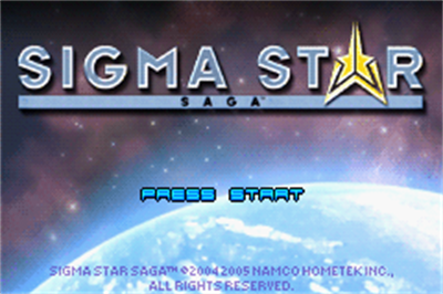 Sigma Star Saga - Screenshot - Game Title Image