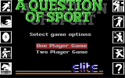 A Question of Sport - Screenshot - Game Select Image