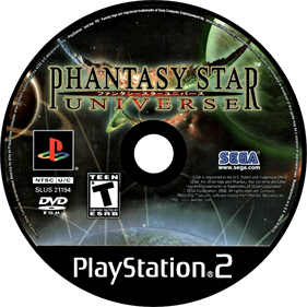 Phantasy Star Universe - Disc Image