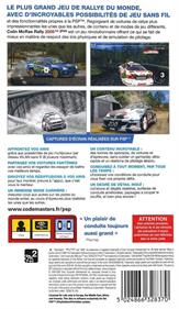 Colin McRae Rally 2005 Plus - Box - Back Image