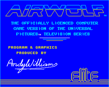 Airwolf - Screenshot - Game Title Image