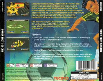 Super Shot Soccer - Box - Back Image