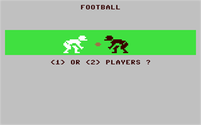 Football (Tri Micro) - Screenshot - Game Select