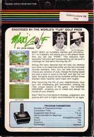 Maxi Golf - Box - Back Image