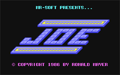 Joe (Tronic Verlag/CP Verlag) - Screenshot - Game Title Image