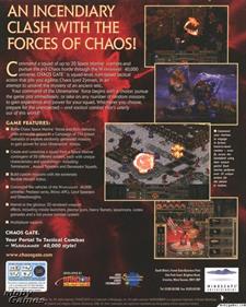 Warhammer 40,000: Chaos Gate - Box - Back Image