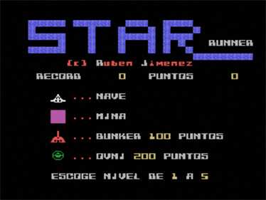 Star Runner - Screenshot - Game Title Image