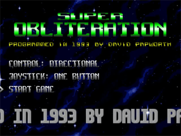 Super Obliteration - Screenshot - Game Title Image