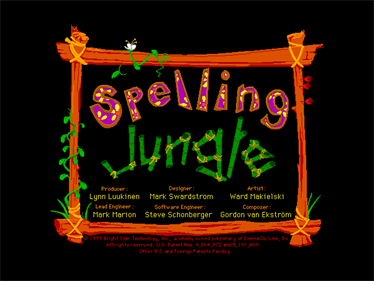 Spelling Jungle - Screenshot - Game Title Image