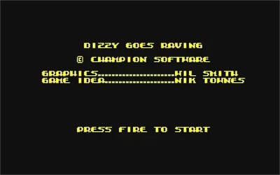 Dizzy Goes Raving - Screenshot - Game Title Image
