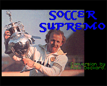 Soccer Supremo - Screenshot - Game Title Image