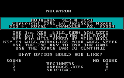 Novatron - Screenshot - Game Title Image