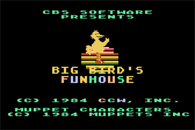 Sesame Street: Big Bird's Funhouse - Screenshot - Game Title Image