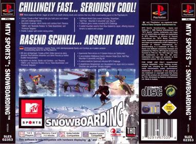 MTV Sports: Snowboarding - Box - Back Image