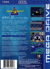 seaQuest DSV - Box - Back Image