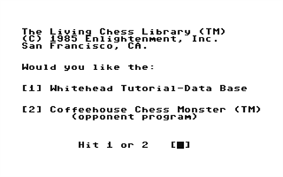 Paul Whitehead Teaches Chess - Screenshot - Game Select Image