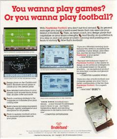 PlayMaker Football - Box - Back Image