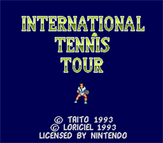 International Tennis Tour - Screenshot - Game Title Image