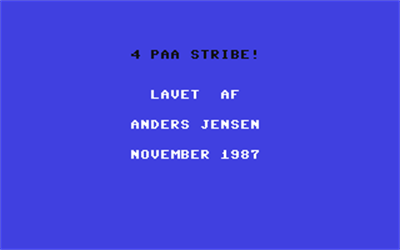 4 På Stribe - Screenshot - Game Title Image