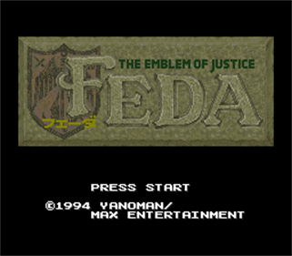 FEDA: The Emblem of Justice - Screenshot - Game Title Image
