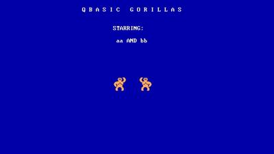QBasic Gorillas - Screenshot - Game Title Image