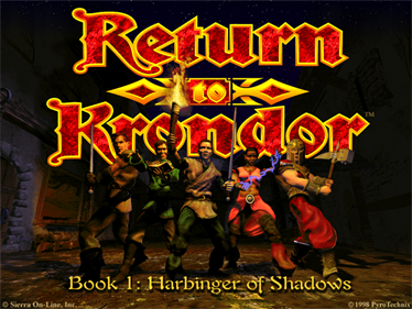 Return to Krondor - Screenshot - Game Title Image