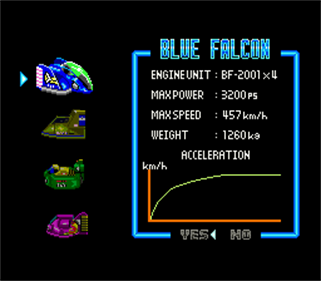 F-Zero - Screenshot - Game Select Image