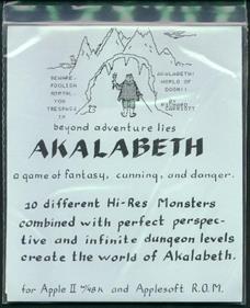 Akalabeth: World of Doom - Box - Front Image