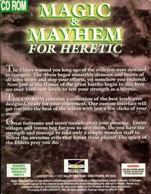 Magic & Mayhem for Heretic - Box - Back Image