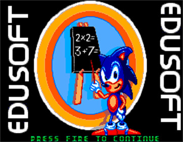 Sonic's Edusoft - Screenshot - Game Title Image