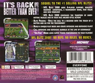 NFL Blitz 2000 - Box - Back Image