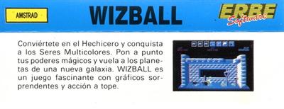 Wizball - Box - Back Image