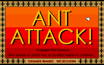 Ant Attack! - Screenshot - Game Title Image