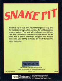 Snake Pit - Box - Back Image