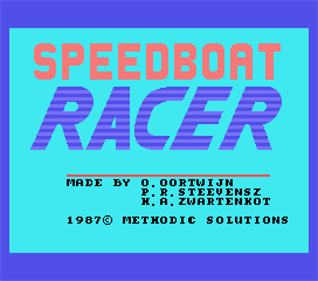 Speedboat Racer - Screenshot - Game Title Image