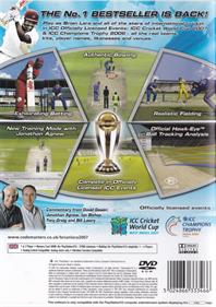 Brian Lara International Cricket 2007 - Box - Back Image