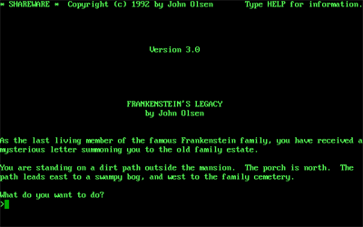 Frankenstein Adventure - Screenshot - Game Title Image