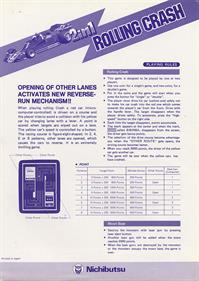 2 in 1: Rolling Crash / Moon Base - Advertisement Flyer - Back Image
