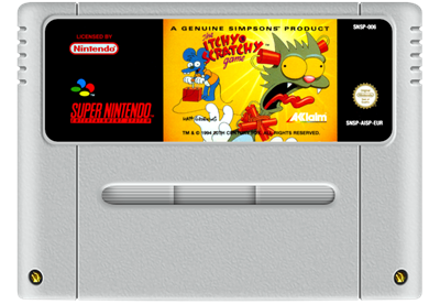 The Itchy & Scratchy Game - Cart - Front Image