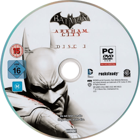 Batman: Arkham City: Game of the Year Edition - Disc Image