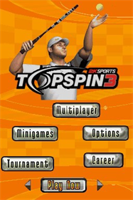 Top Spin 3 - Screenshot - Game Title Image