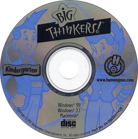 Big Thinkers! Kindergarten - Disc Image