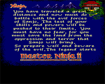 Master Ninja: Shadow Warrior of Death - Screenshot - Game Title Image